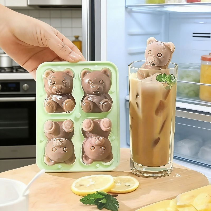 Kitchen Gadgets Baking - Silicone Material 3D Bear Shaped Ice