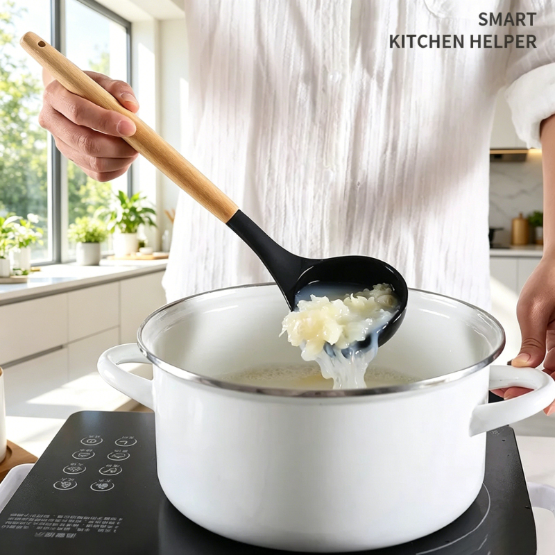Black Silicone Kitchen Tools 1 - Kitchen Gadgets Set reseña y precio