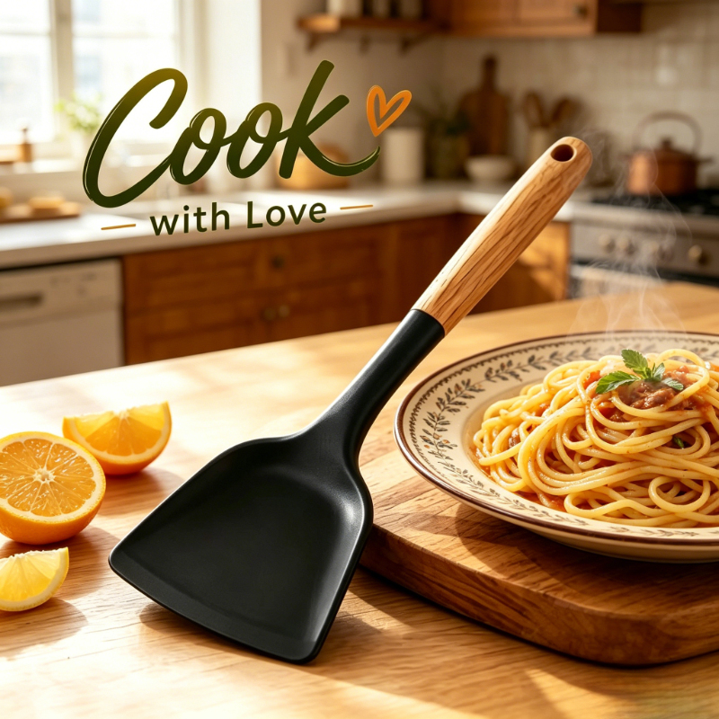 Black Silicone Kitchen Tools 1 - Kitchen Gadgets Set reseña y precio