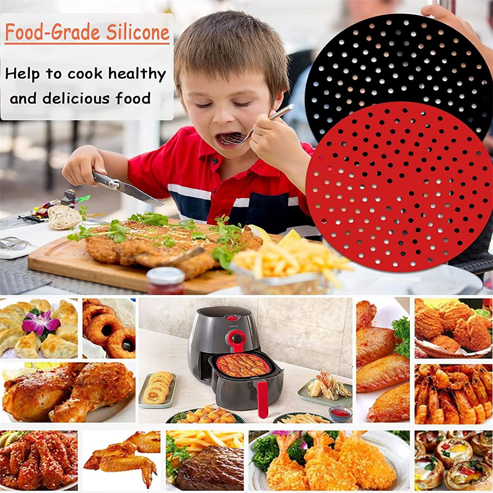Reusable Air Fryer Pad, Silico - Silicone Baking Mat reseña y precio