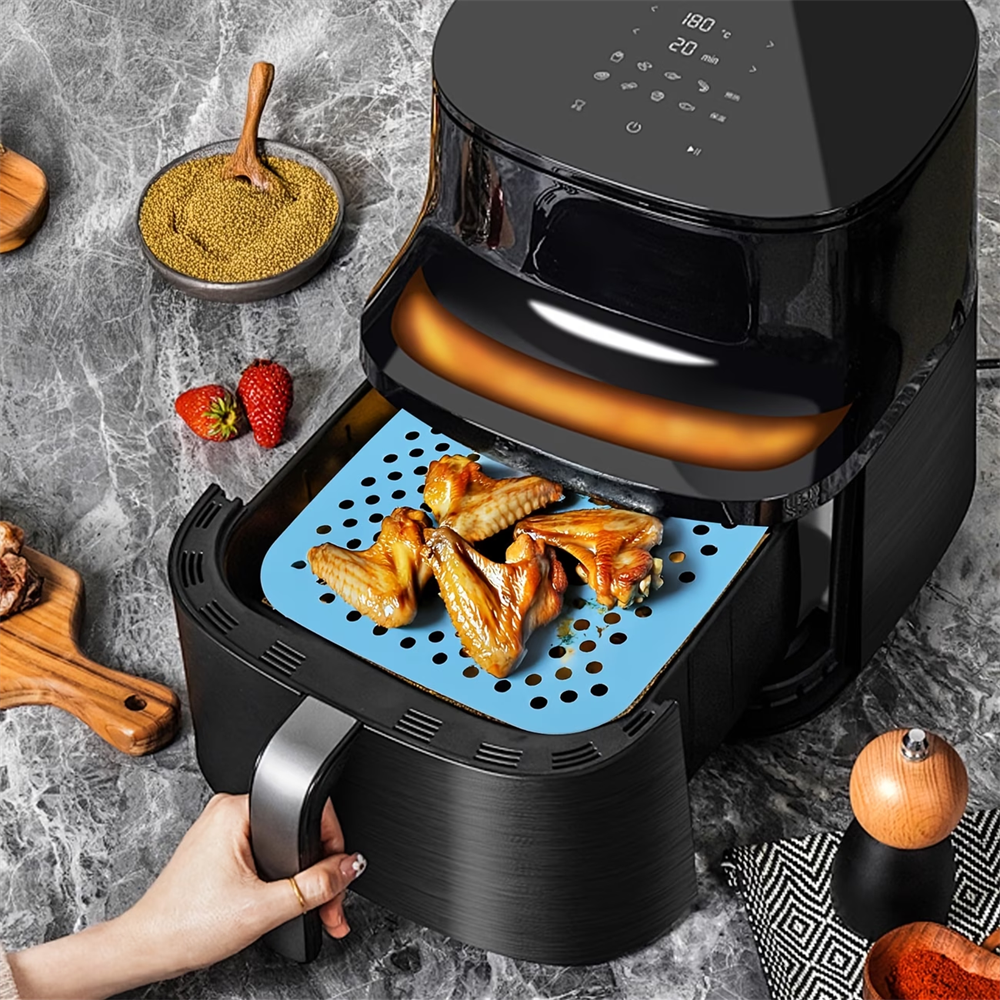 Reusable Air Fryer Pad, Silico - Silicone Baking Mat reseña y precio