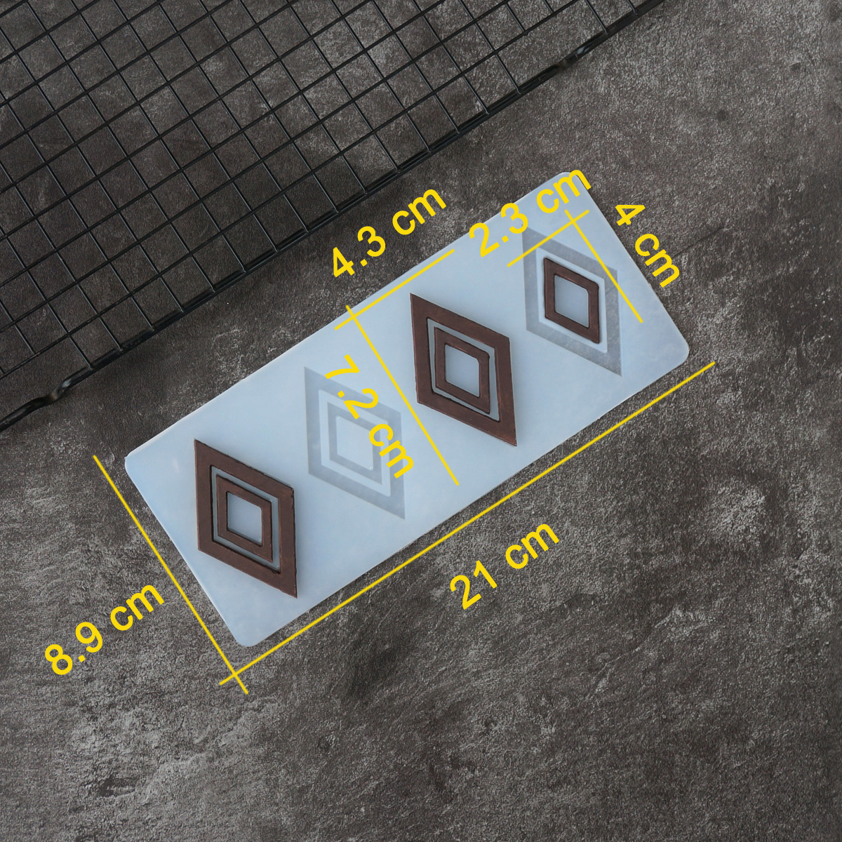 Hollow Out Rhombus Pattern Cho - Silicone Baking Mat reseña y precio