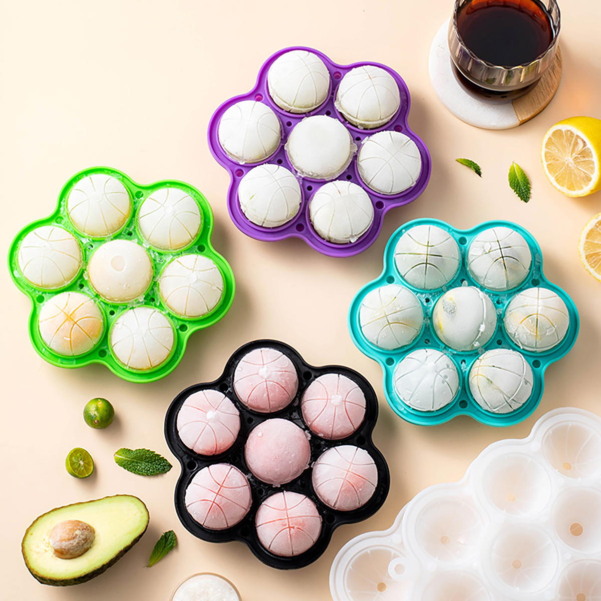 1pc Spherical Silicone Ice Gri - Kitchen Gadgets Baking reseña y precio