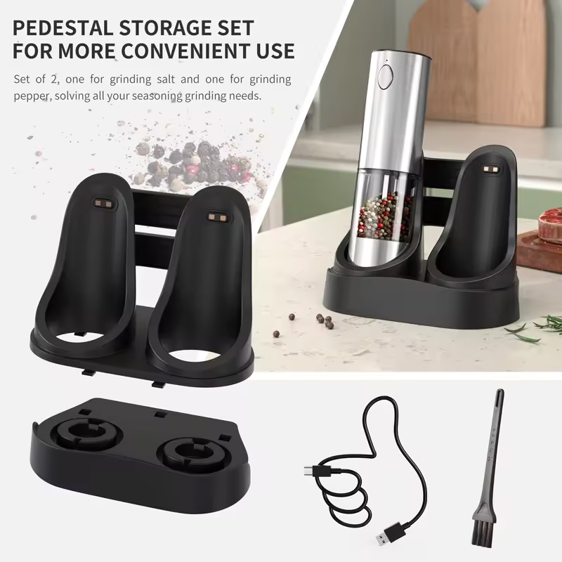 1/2PCS Electric Salt And Peppe - Kitchen Gadgets Electric reseña y precio
