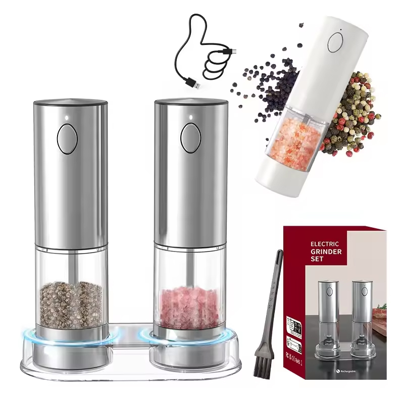 1/2PCS Electric Salt And Peppe - Kitchen Gadgets Electric reseña y precio