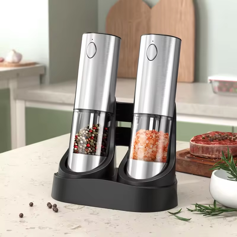 1/2PCS Electric Salt And Peppe - Kitchen Gadgets Electric reseña y precio