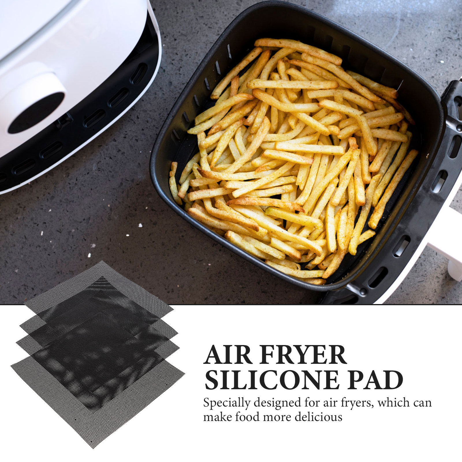 4Pcs Air Fryer Pads Non Stick  - Kitchen Gadgets Baking reseña y precio