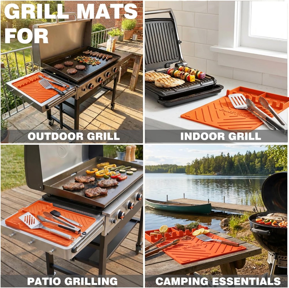 Silicone Grill Mats for Blacks - Silicone Baking Mat reseña y precio