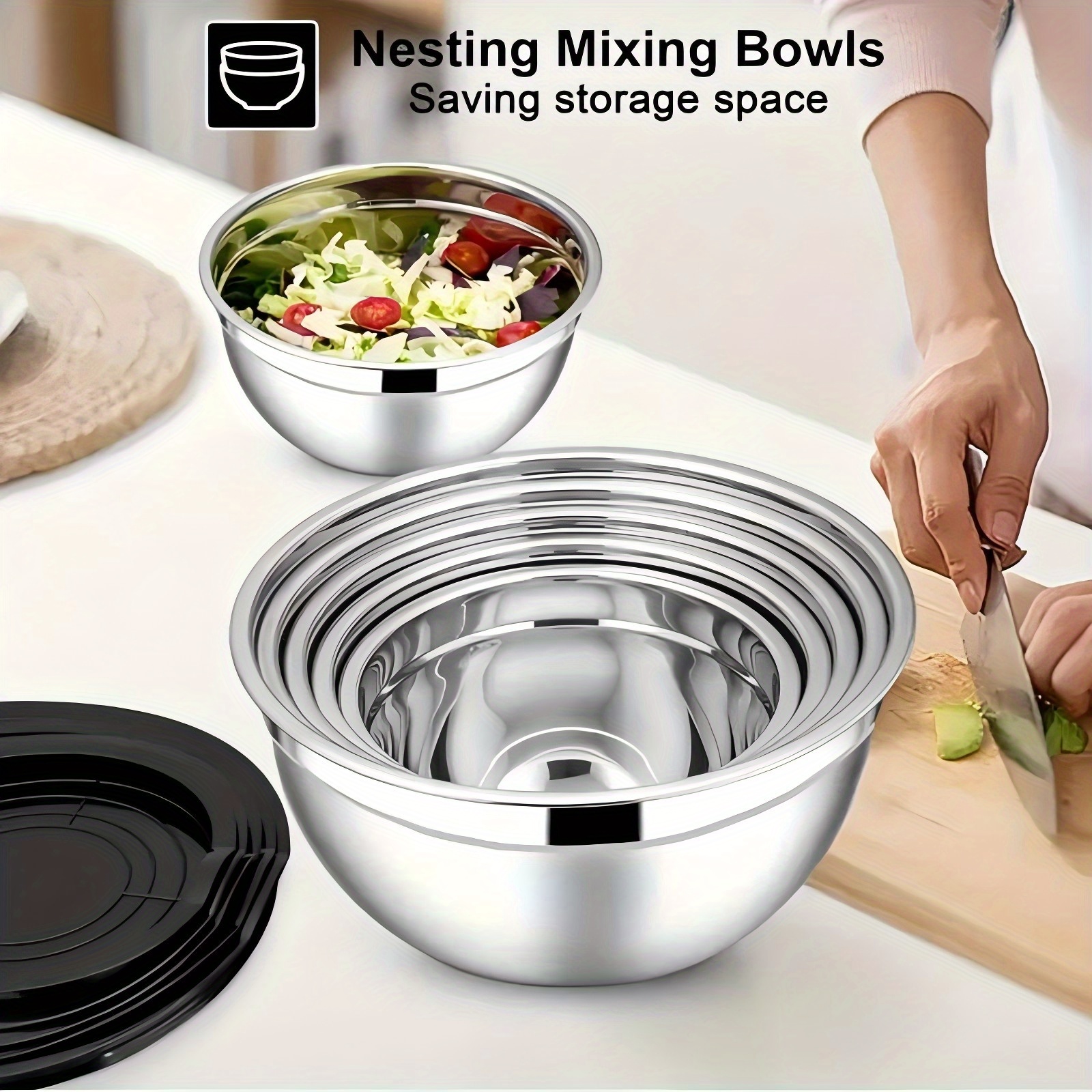 17pcs, Stainless Steel Mixing  - Kitchen Gadgets Set reseña y precio