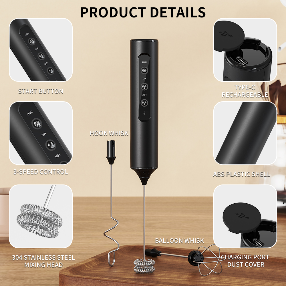 3 in 1 Electric Handheld Milk  - Kitchen Gadgets Electric reseña y precio