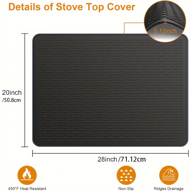 Silicone Stove Top Cover for E - Small Kitchen Gadgets Gifts reseña y precio