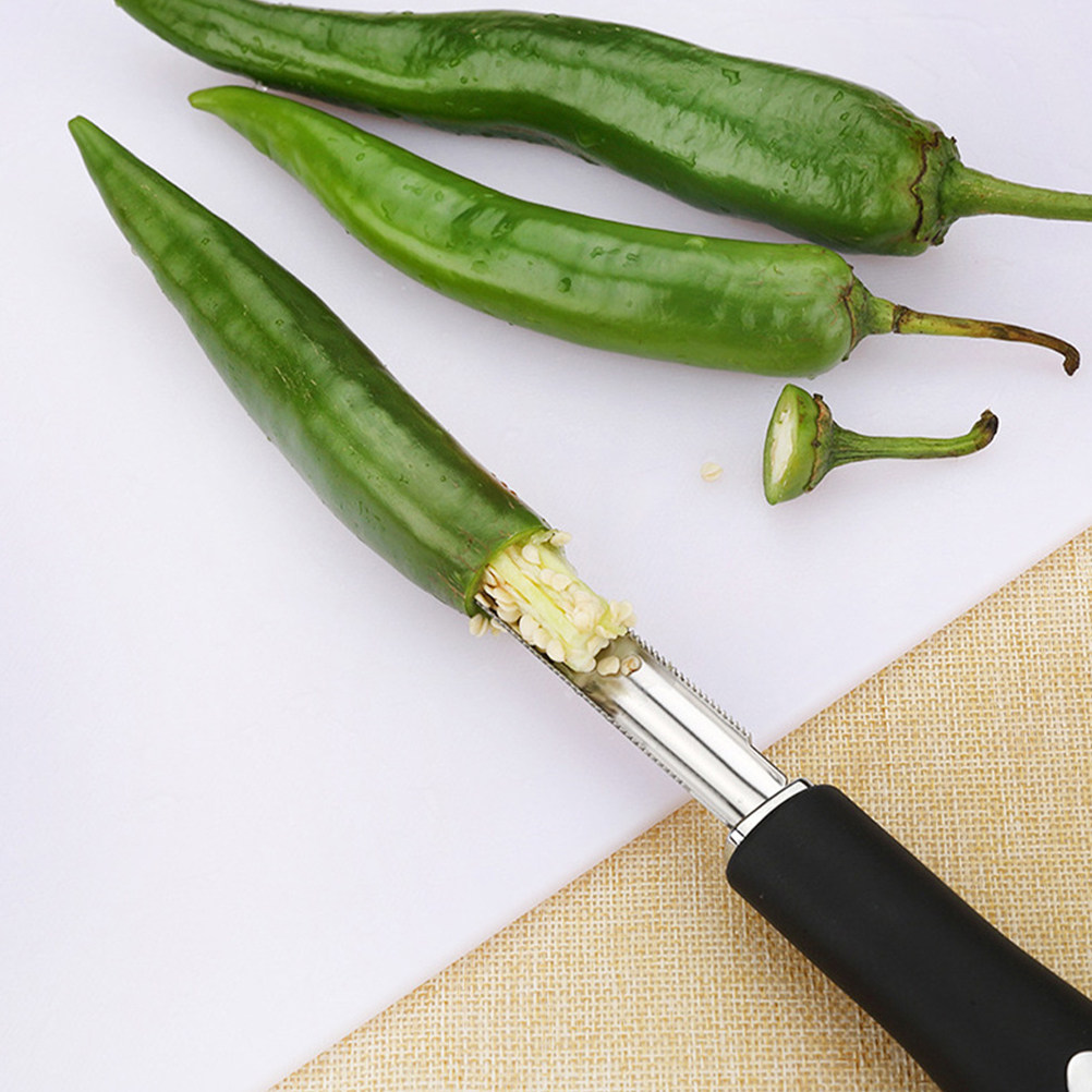 2pcs Stainless Steel Pepper Co - Cherry Pitter Tool reseña y precio