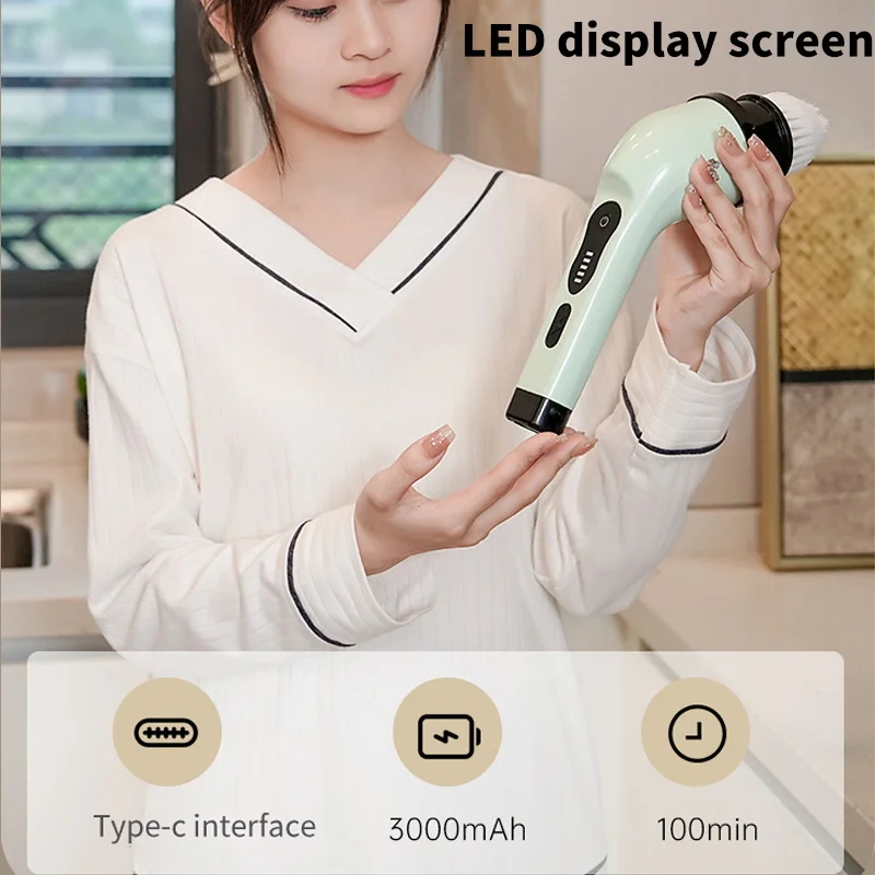 9-in-1 Electric Cleaning Brush - Kitchen Gadgets Electric reseña y precio