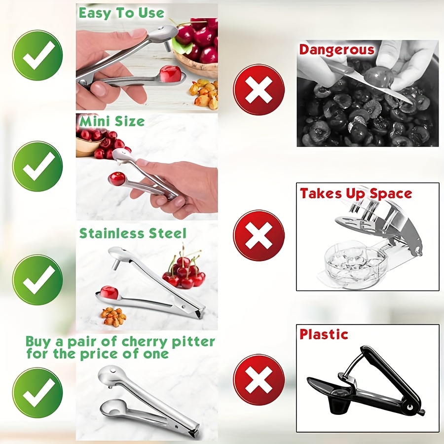 1pc Stainless Steel Fruit Pitt - Cherry Pitter Tool reseña y precio