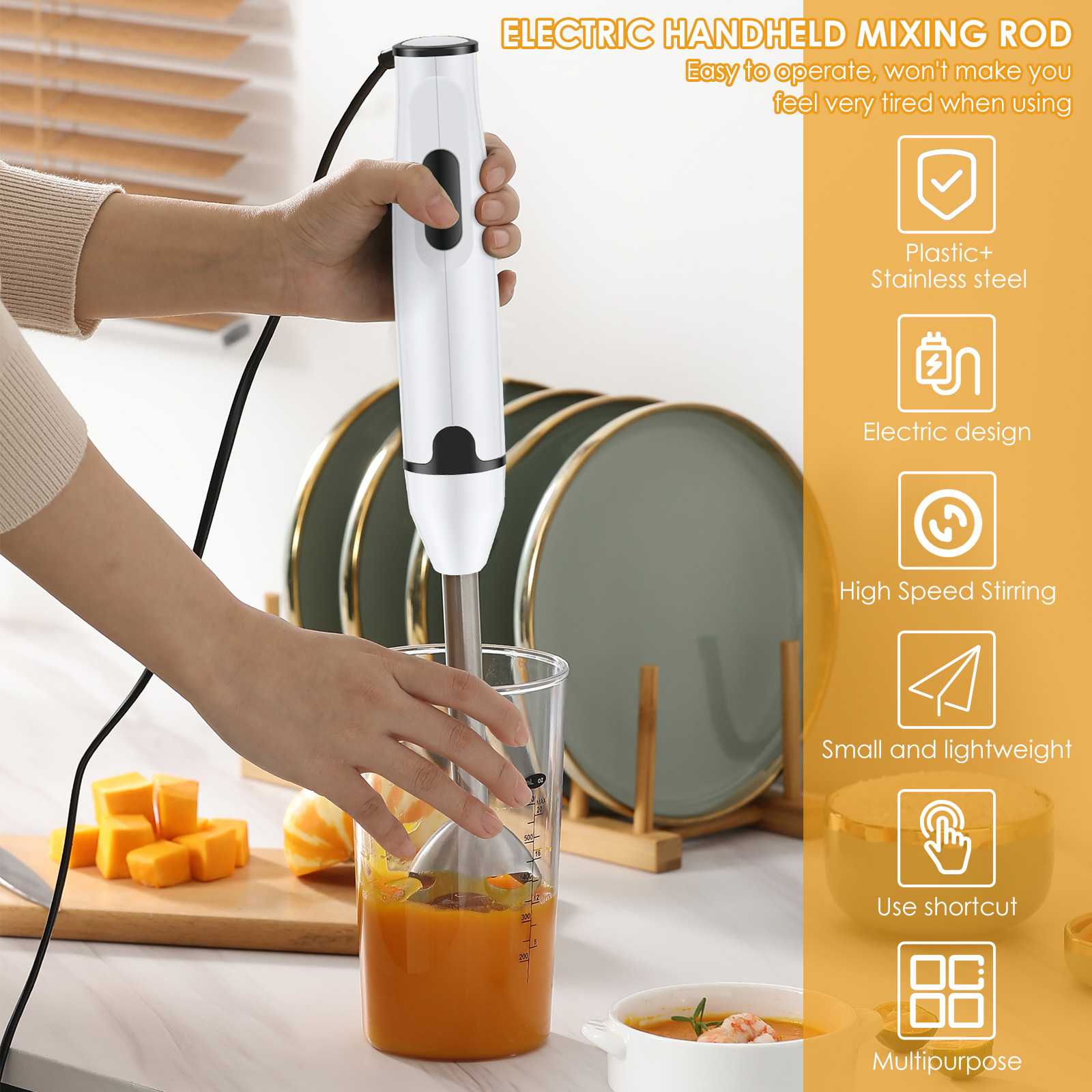 Immersion Blender Stainless St - Kitchen Gadgets Electric reseña y precio