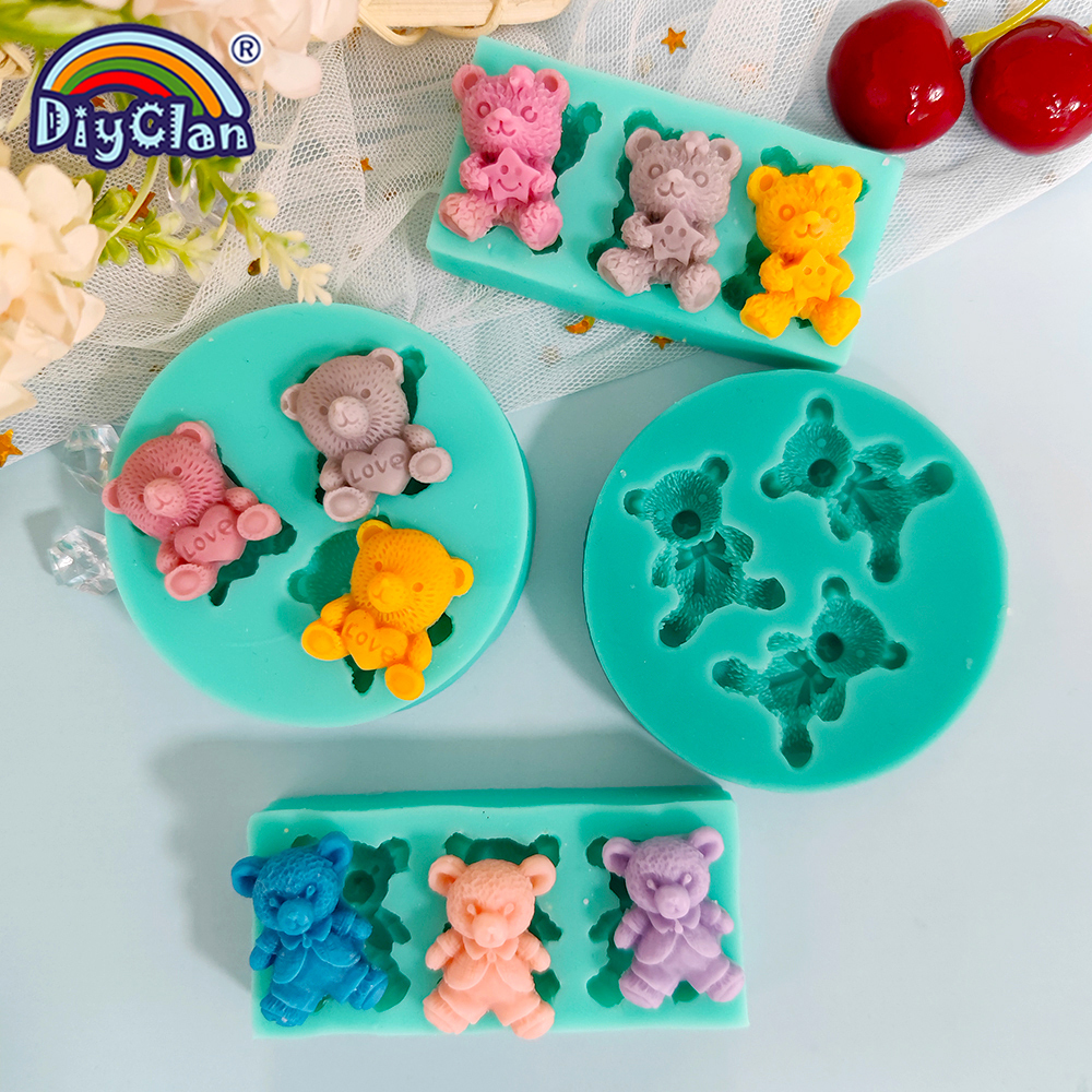 Cute Mini Bear Silicone Mold F - Kitchen Gadgets Baking reseña y precio