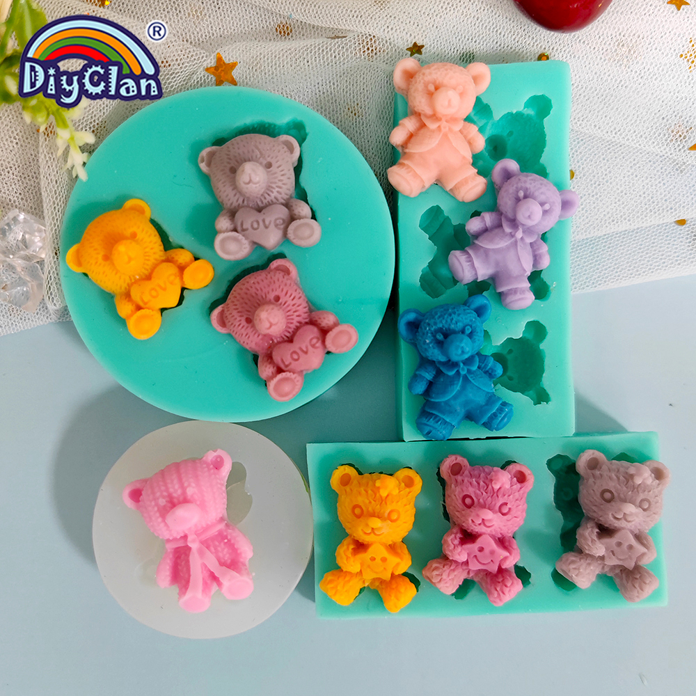 Cute Mini Bear Silicone Mold F - Kitchen Gadgets Baking reseña y precio