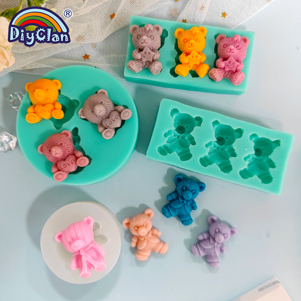 Cute Mini Bear Silicone Mold F - Kitchen Gadgets Baking reseña y precio