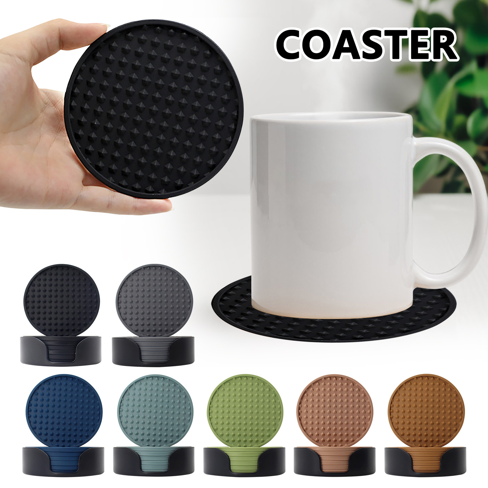 6pcs Non-Slip Silicone Drinkin - Kitchen Gadgets Set reseña y precio