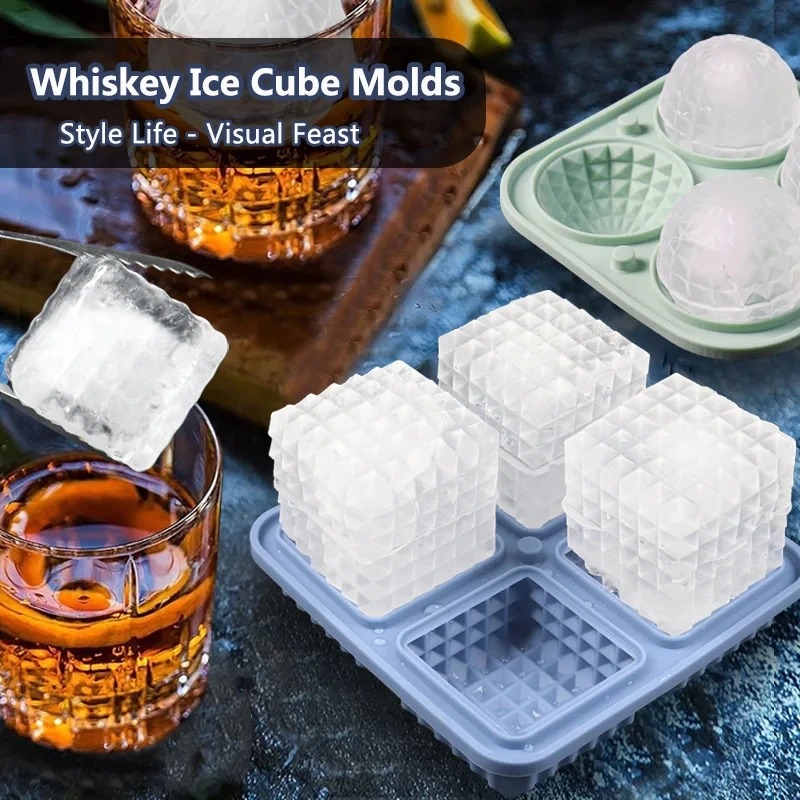 Ice Cube Tray Silicone with Li - Kitchen Gadgets Baking reseña y precio