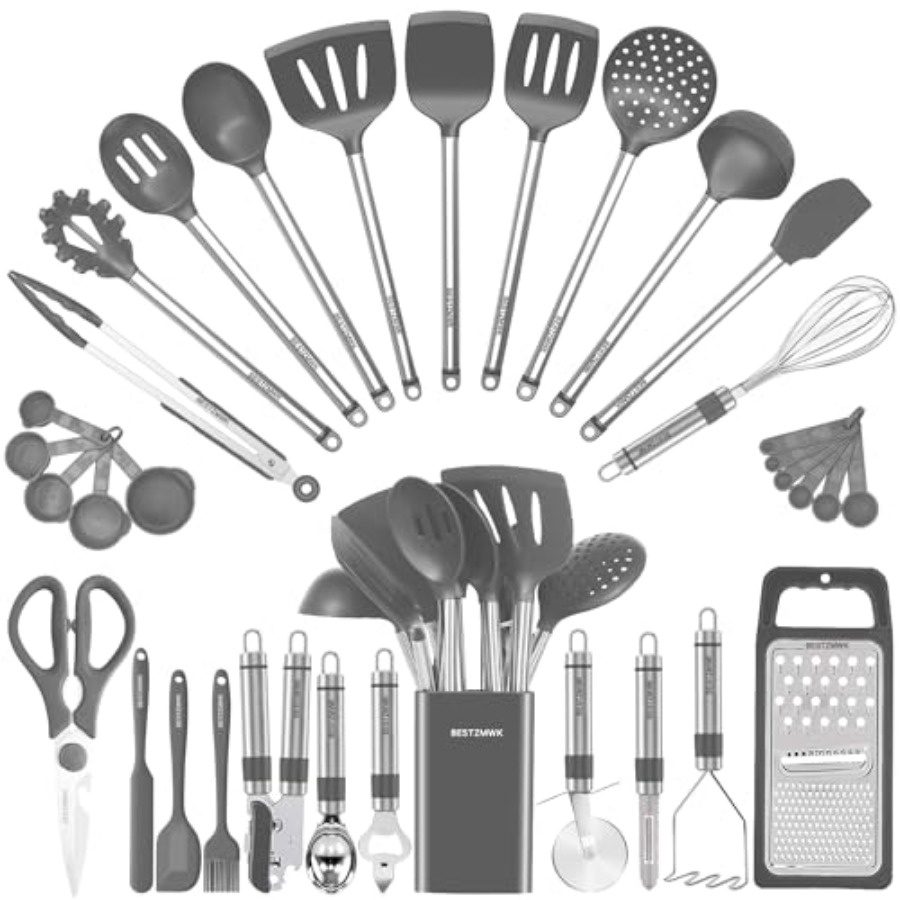 Kitchen Utensil Set-Silicone C - Kitchen Gadgets Set reseña y precio