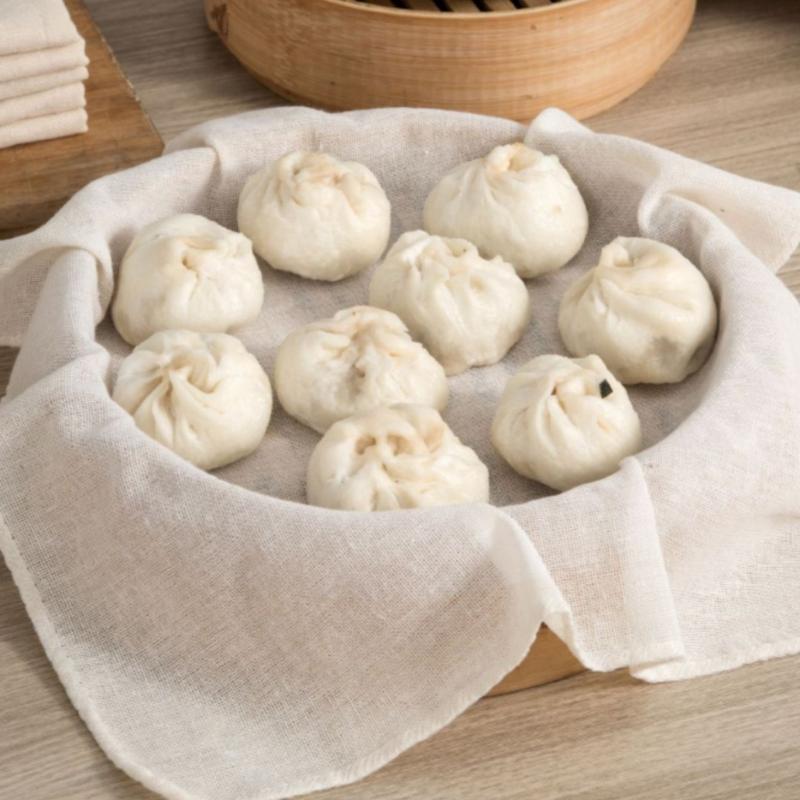 3Pcs Round Pure Cotton Steamer - Silicone Baking Mat reseña y precio
