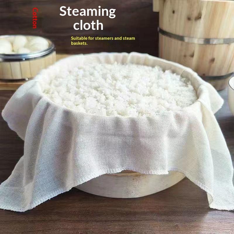3Pcs Round Pure Cotton Steamer - Silicone Baking Mat reseña y precio