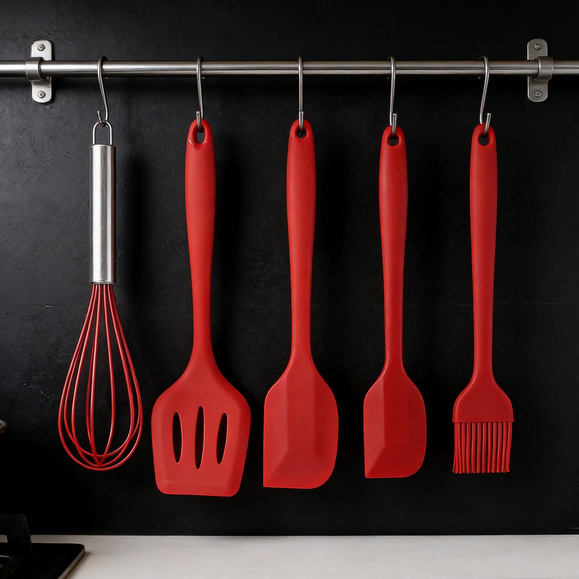 Silicone Cooking Utensils Set, - Kitchen Gadgets Baking reseña y precio
