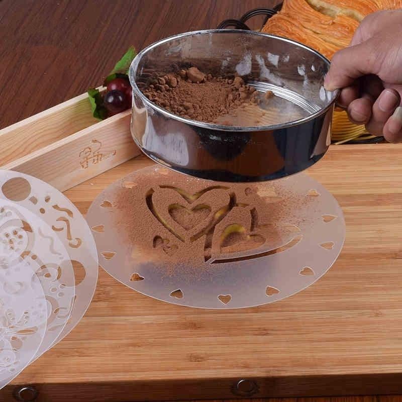 4Pieces/lot Cake Stencils Latt - Kitchen Gadgets Baking reseña y precio