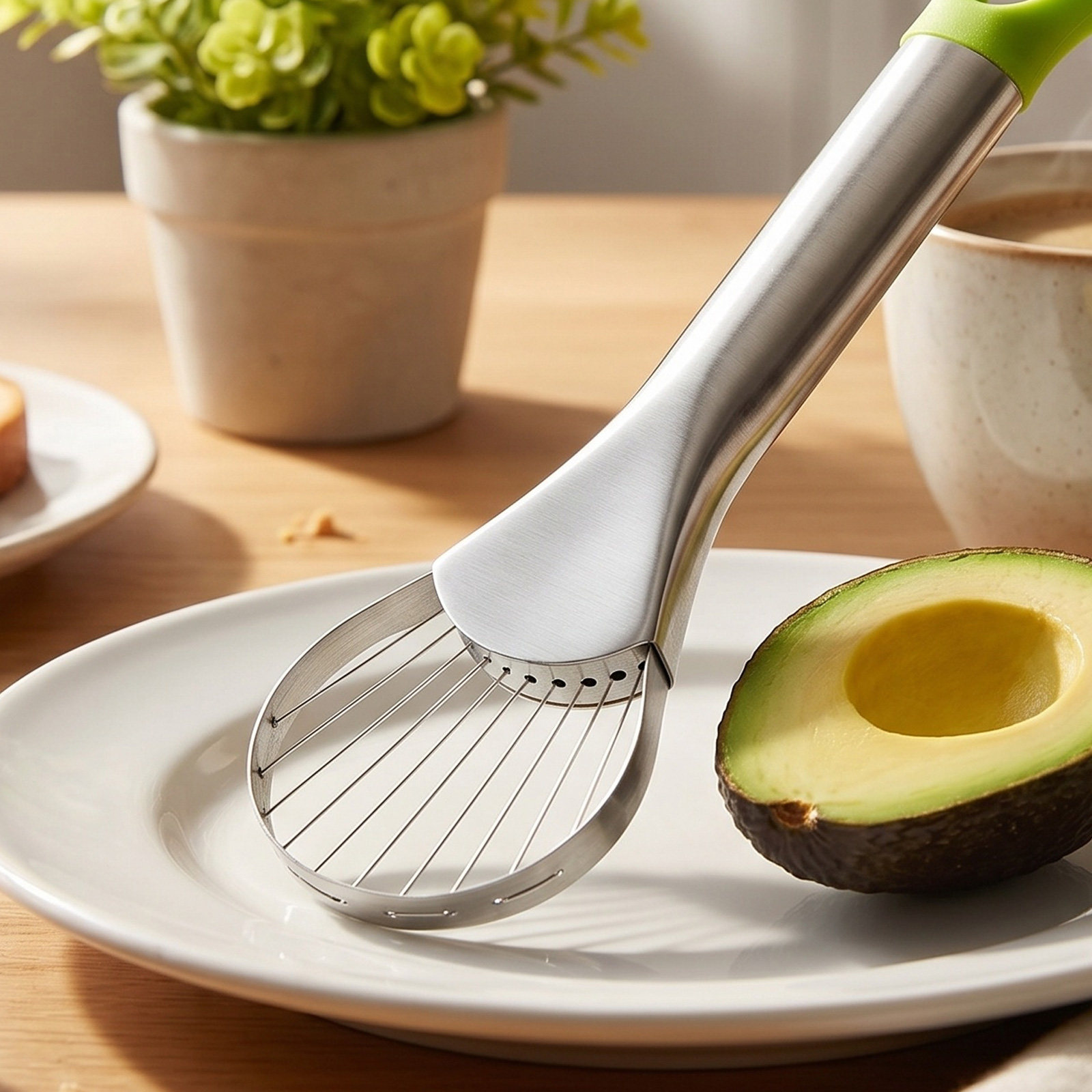 Stainless Steel Avocado Slicer - Cherry Pitter Tool reseña y precio