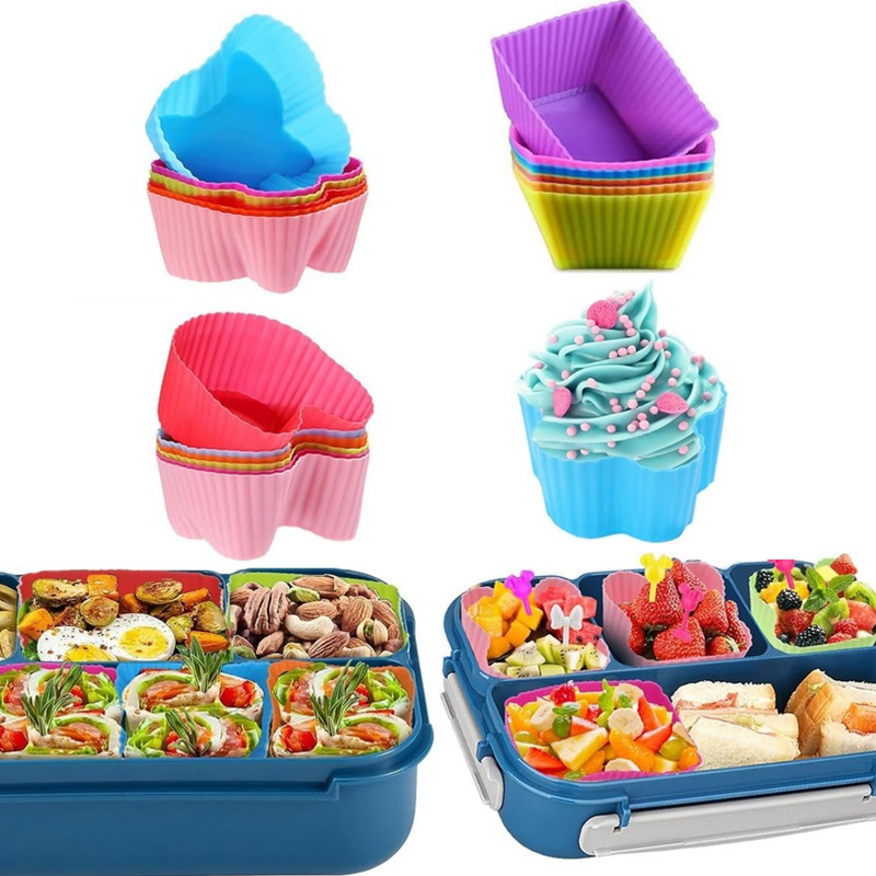 8PCS Silicone Lunch Box Divide - Silicone Baking Mat reseña y precio