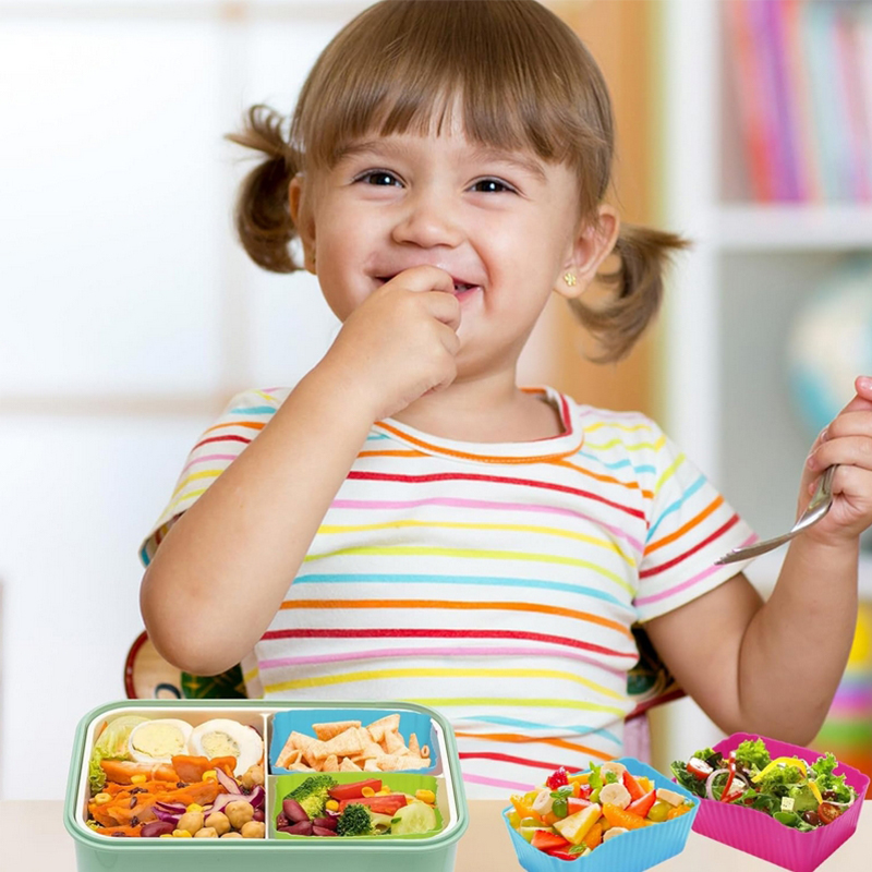 8PCS Silicone Lunch Box Divide - Silicone Baking Mat reseña y precio