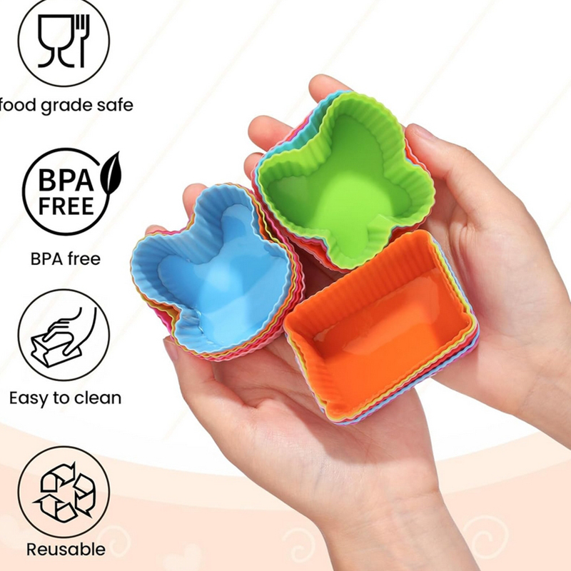8PCS Silicone Lunch Box Divide - Silicone Baking Mat reseña y precio